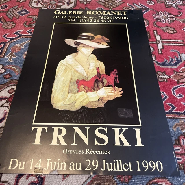 Affiche Originale Gina Pellon Galerie De L'Arcade Paris 1990 - Pièce Rare