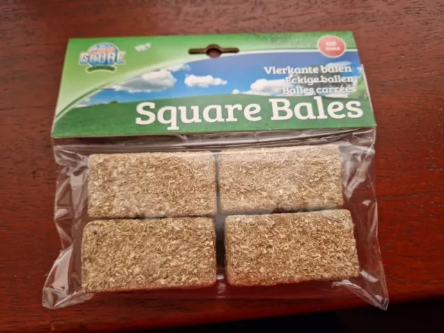 Kids Globe Big Square Bales x4 Accessories 1:32 scale Hay bales Farm toys straw