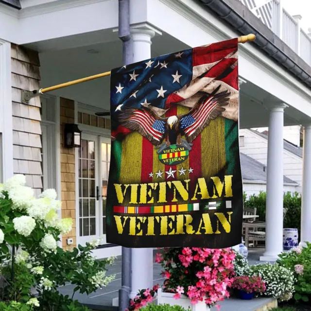 Vietnam Veteran American Flag-United States Grommet HOUSE FLAG GARDEN FLAG