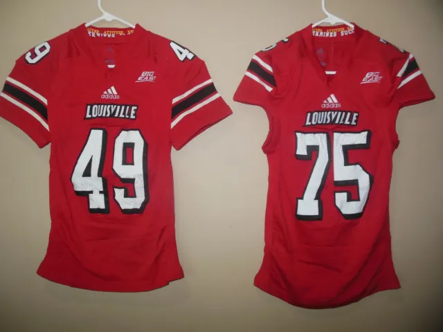 Louisville Cardinals Game Used Football Jersey Tech Fit