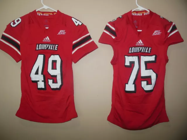 Louisville Cardinals Game Used Football Jersey Tech Fit