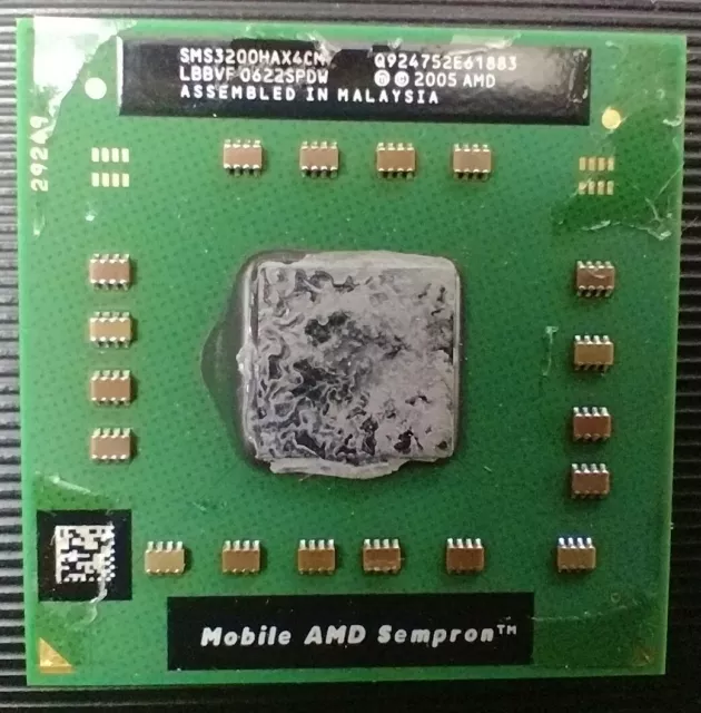 AMD Sempron Mobile 3200 Socket S1 SMS3200HAX4CM CPU Processor 1.60GHz 512KB