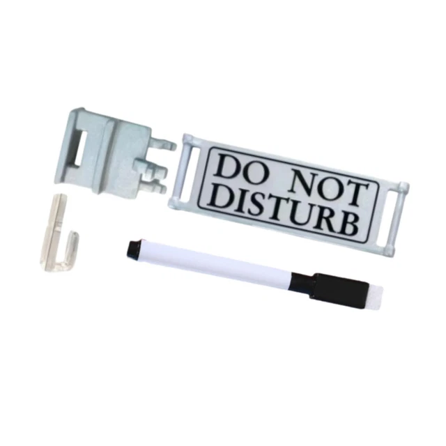 10 Cartelli Per Porta Hotel - 'Please Do Not Disturb' E 'Si Prega Di Aggiustare La Stanza', Plastica - Foto 4