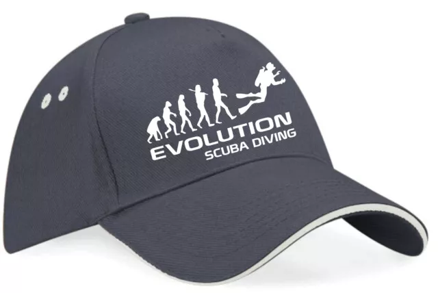 Evolution Of Scuba Diving Baseball Cap Birthday Gift Men & Ladies