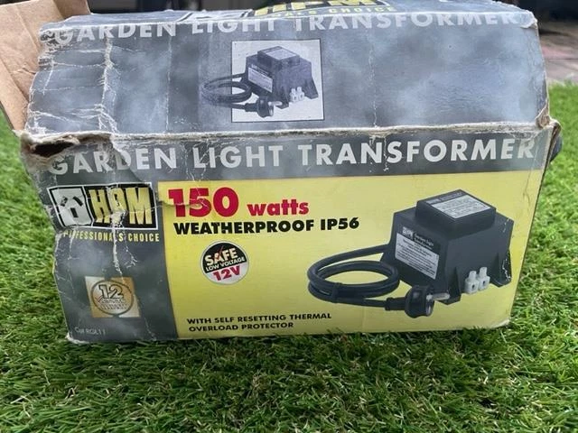 HPM 12V 150W Outdoor Garden Light Transformer 12 Volt Transformer - Brand New!