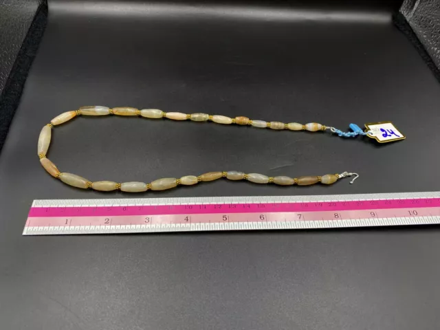 OLD Beads Antique Trade Jewelry Agate Necklace Ancient Antiquities Burmese 11