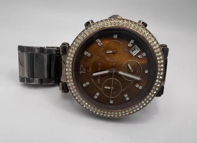MICHAEL KORS MK-5578 PARKER Studded All Stainless Steel Women's Watch 7”