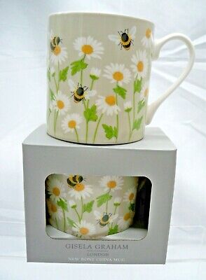 Gisela Graham 11cm Bumble Bee Happy Square Ceramic Tea Bag Tidy Holder Teabag Spoon Rest Plate 