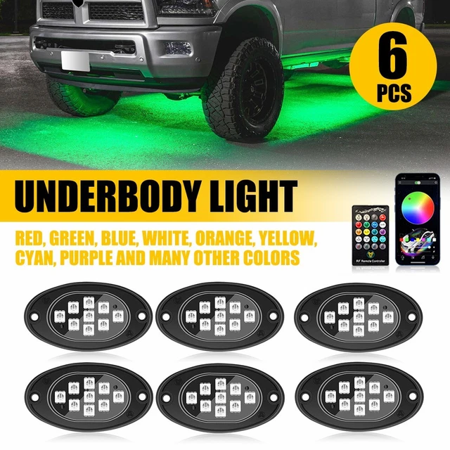 KIT DE FEUX de roche LED corps inférieur bleu 100 pièces pour camion
