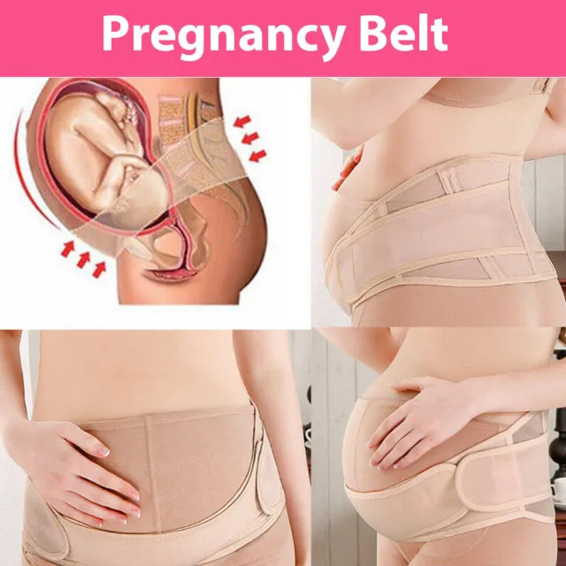 Pregnancy Belly Band Breathable Adjustable Maternity Belt Back Pelvic Support AU