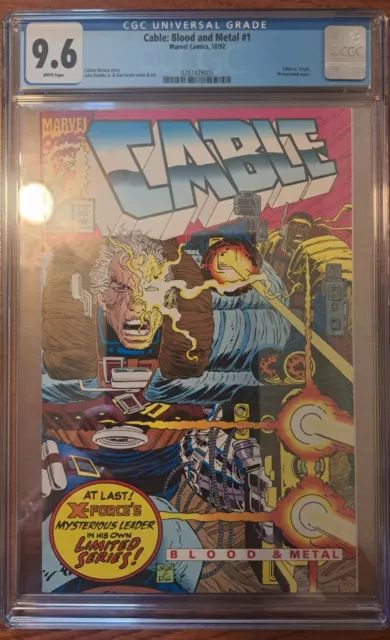 CABLE Blood and Metal (1992 Marvel) #1 CGC 9.6 [RPK SUPERSET!] Complete Series