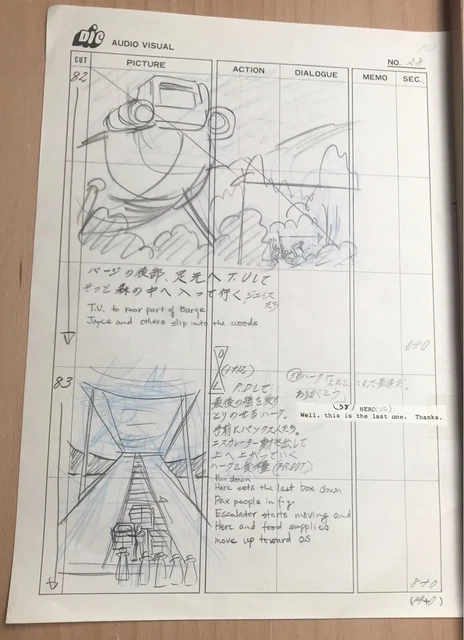 JAYCE AND THE WHEELED WARRIORS Original Animation STORYBOARD Art Drawing DIC Ent