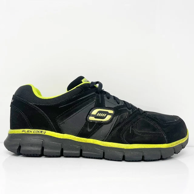 SKECHERS MEN S SYNERGY Fosston Safety Toe Work Shoes Style 77122