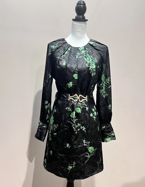 NWT ZARA JACQUARD Long Sleeve Mini Dress Green Women S $31.49 - PicClick NWT ZARA JACQUARD Long Sleeve Mini Dress Green Women S $31.49 - PicClick