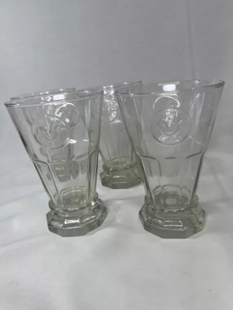 Cristal D'Arques-Durand Heritage Rooster Collection Set of 4 Water Juice Glass