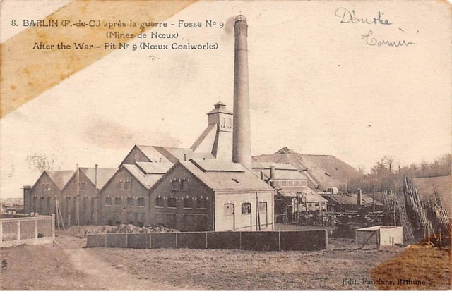 62 - BARLIN - SAN65530 - Après la Guerre - Fosse n°9 - Mines de Noeux
