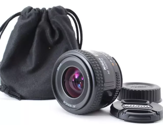 Nikon AF NIKKOR 35mm f/2 D Wide Angle Lens "READ" w/Case From Japan 7400