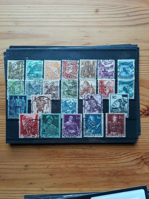 timbre suisse (th) oblitere lot 115   paysages et histoire