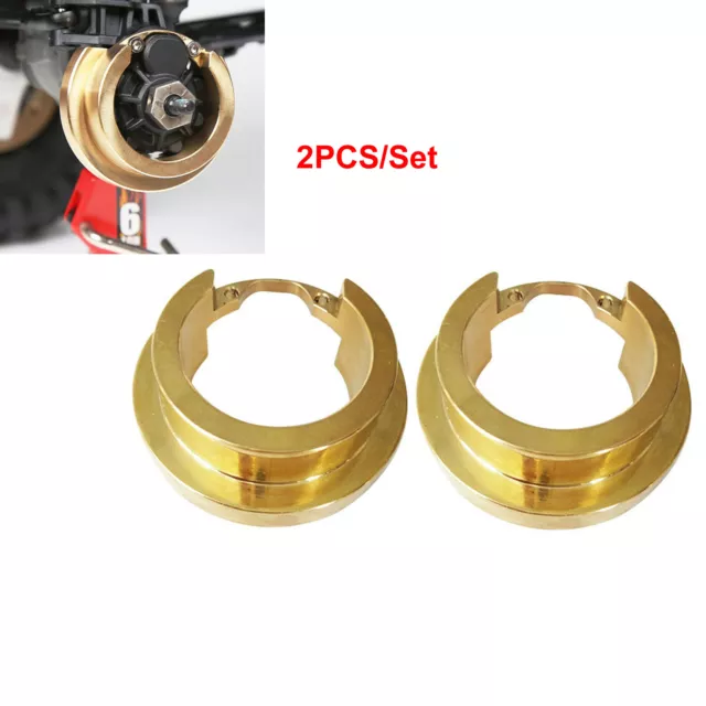 Upgrade Brass Outer Portal Weights Radgewicht für Traxxas TRX-4 1:10 RC Auto Car 2