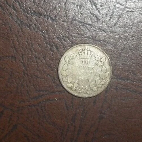 1928 Canada 10 Cents #ECC Silver!