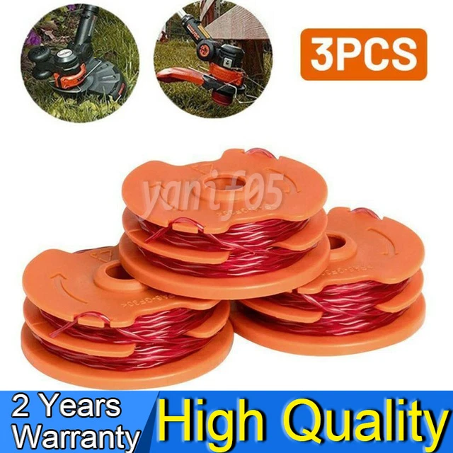 3 X Spool & Line For McGregor MET6032 MET4530 MET3525 Worx WG119E Strimmers Part