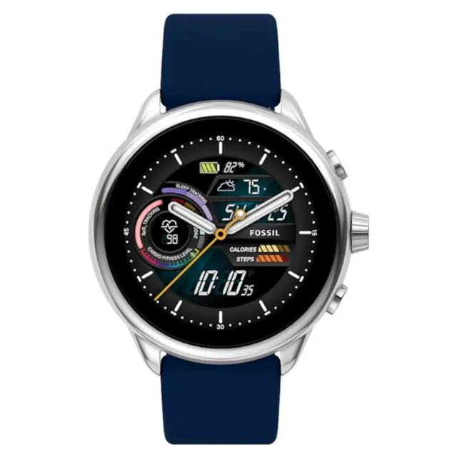 Fossil Men's Wristwatch Smartwatch Gen 6 Wellness Edition Silicone FTW4070