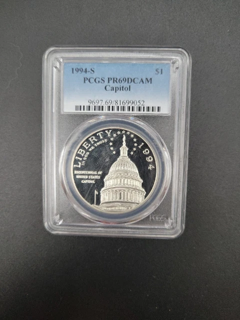 1994-S Proof Capitol Commemorative Silver Dollar PCGS PR 69 DCAM