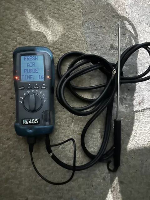 Kane 455 Analizzatore e sonda combustione gas di scarico - funzionante - calibrazione scaduta