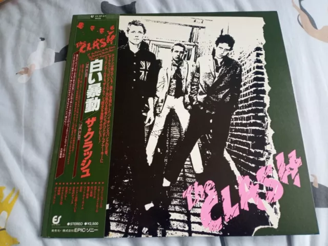 The Clash S/T Rare Japan Vinyl Lp With Insert & Obi