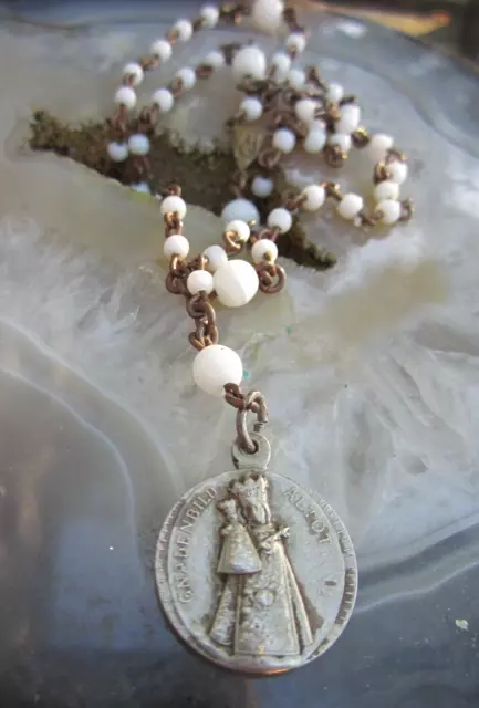 rosenkranz porzellanperlen gnadenmadonna altötting bruder konrad ausgefallen alt