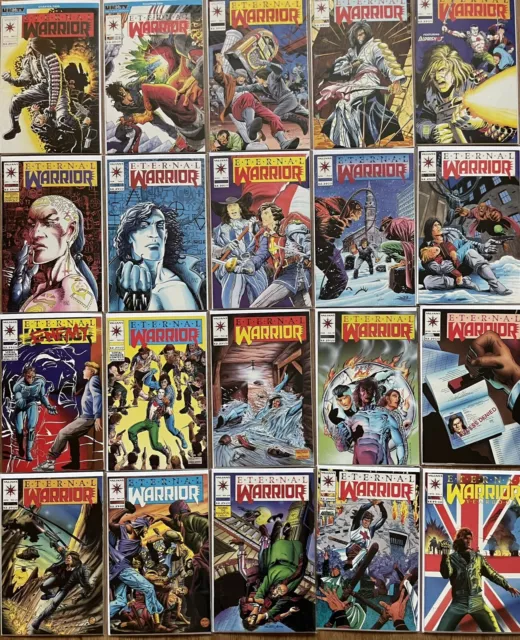 Valiant Comics Huge Eternal Warrior Lot of 20 #1-10,12,13,18-21,23-25,Yearbook 1