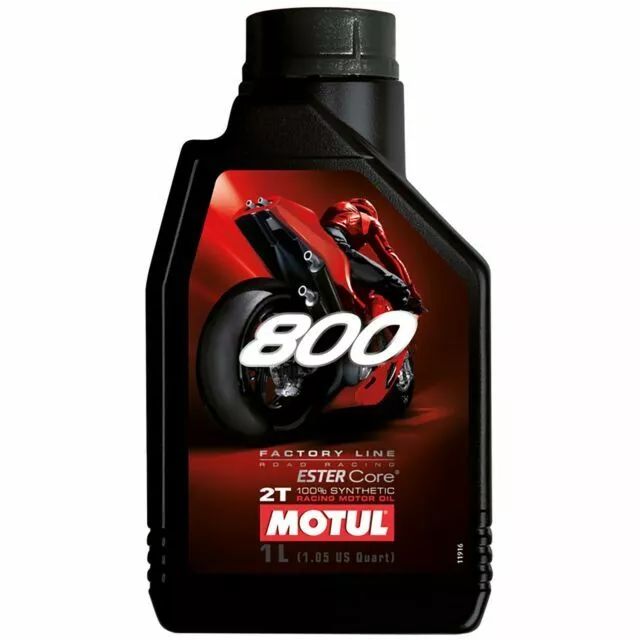 Motul 800T 2T Factory Line Road Racing Huile de Moteur Synthétique - 1L