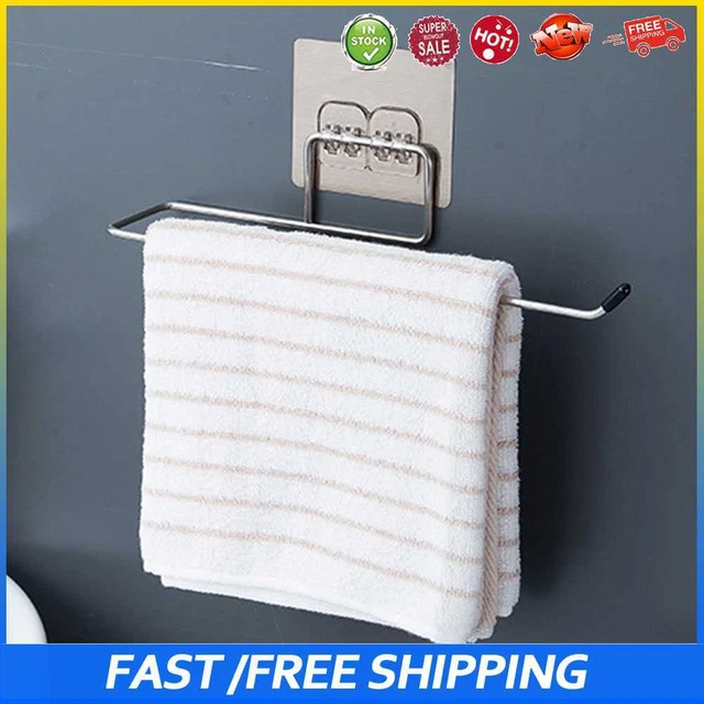 #b Soporte de papel higiénico colgante de acero para baño toallas estante cocina hogar