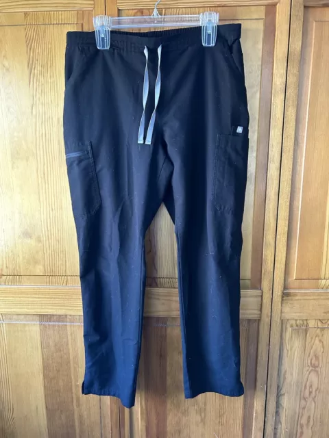 Figs Yola Skinny Scrub Pants Black Size Large