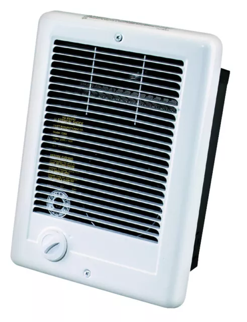 Cadet 67507 White Powder Coated Baseboard Electric Wall Fan Heater 350 sq. ft.