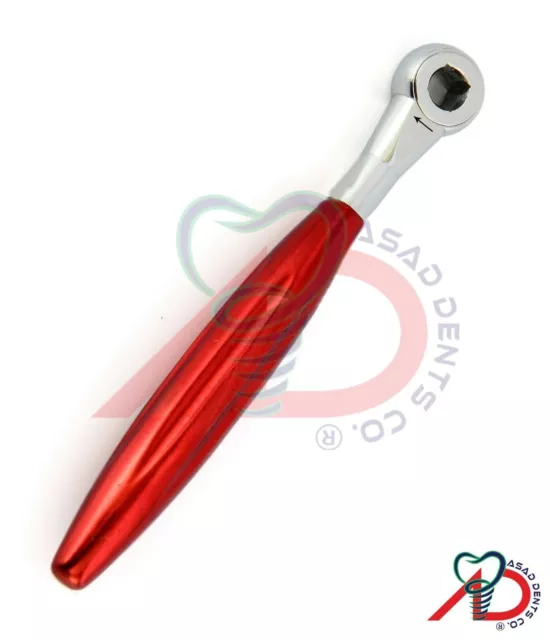 2 uds llave de trinquete Dental 4,0 herramienta de implante roja ligera... 2