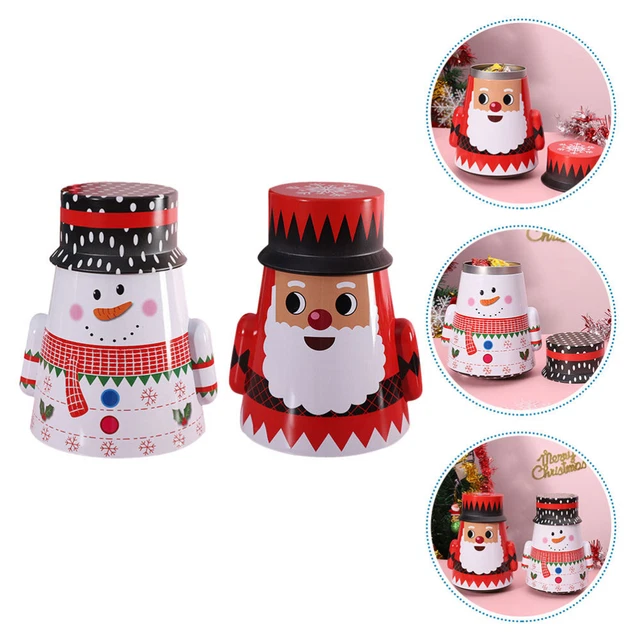 2pcs Weihnachtskeks -Dosen