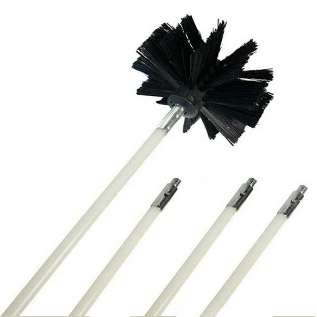 Kit de pincel de cocina chimenea resistente a arañazos nailon limpieza barras herramienta taladro
