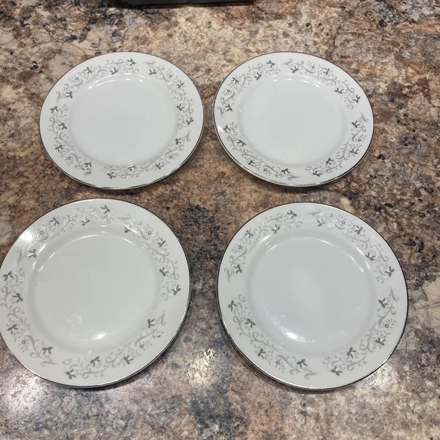 Moon Mist 3000 Japan Bread And Butter Plates Set Vintage Fine China Moon Mist 3000 Japan Bread And Butter Plates Set Vintage Fine China