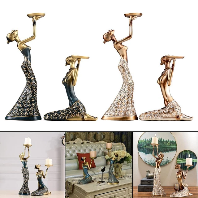 Femmes Beauté Figurines Chandeliers Décoratifs Bureau Décor De Mariage