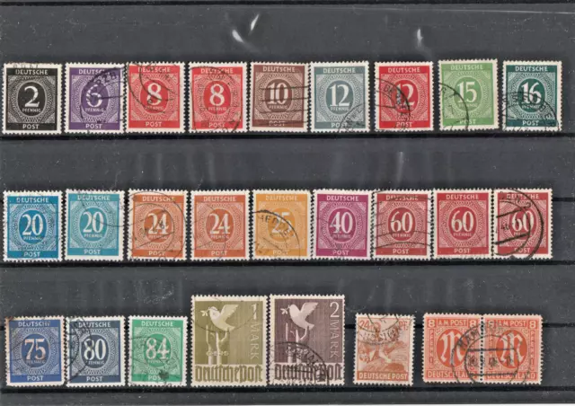 Valuable Item Allied Occupation Stamped 26 Stamps from 1947