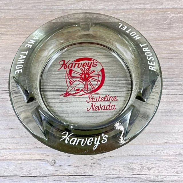 Vintage Harveys Lake Tahoe Resort Hotel Inn Casino Nevada Ashtray