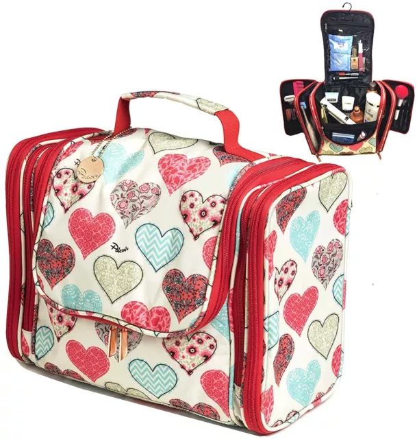 Palcovi Extra Large Capacity Travel Organizer Pattern: Hearts