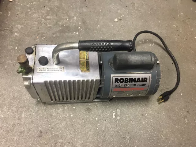 Robinair High Vacuum Pump Model# 15102B HVAC, 3 CFM- For Parts Only