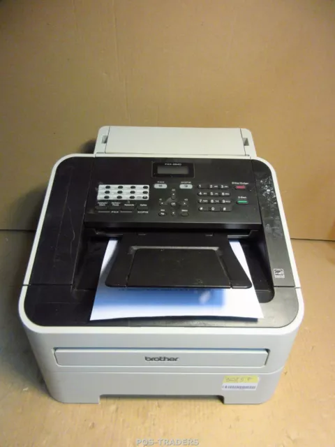 Brother FAX-2840 A4 Mono B/W Laser Fax Machine 3025 PRINTS - TESTED OK + TONER