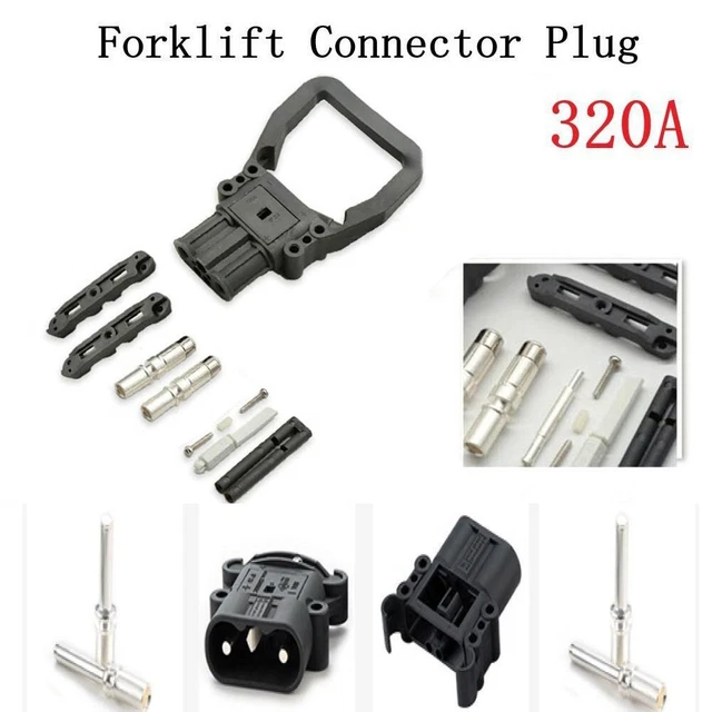 Connecteur Rapide Batterie Chariot Élévateur Lithium 320A - Haute Intensité 150V Avec Borne Signal Pour Véhicules Électriques