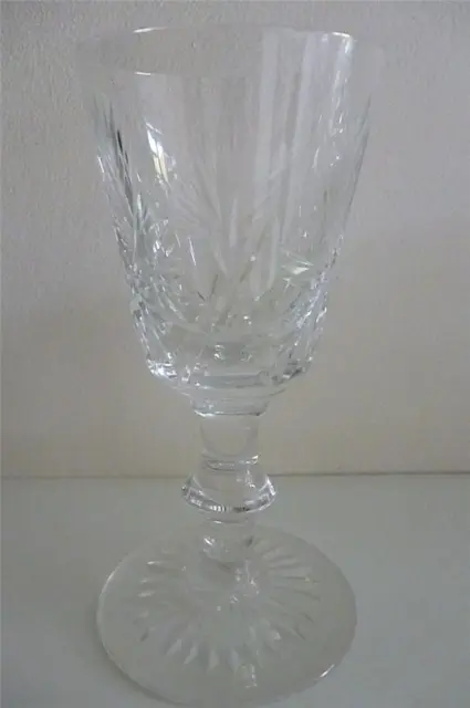 Vintage Edinburgh  Crystal Sherry Glass "Star of Edinburgh" Design