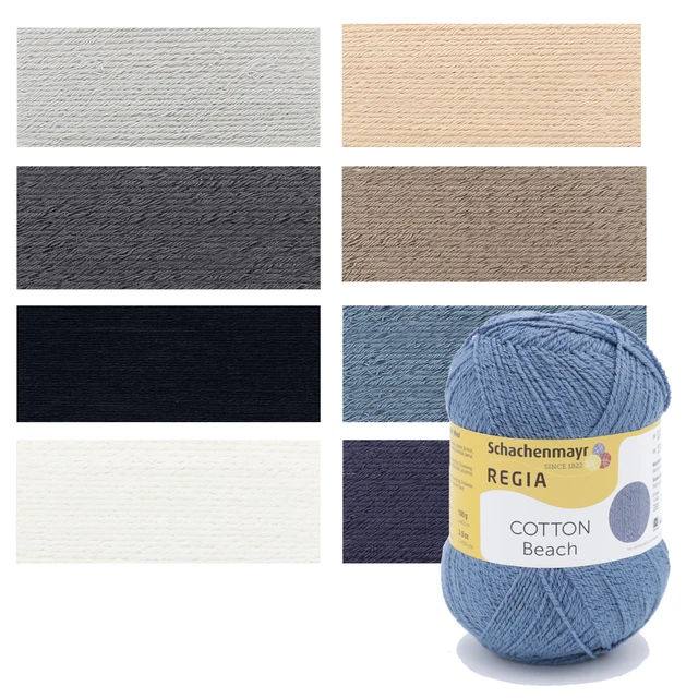 Regia Cotton Beach 100g Sockenwolle Sommerwolle 4fach Strickwolle (69,50 €/kg)