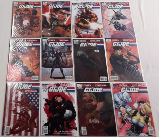 🔥Gi Joe Vol.2 #0, 1-21 Complete Lot*Idw, 2011*Cobra Civil War*Chuck Dixon*Nm/Vf
