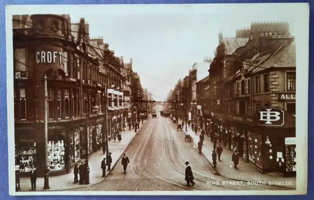 Postcard King Street, South Shields.Durham,Postmark 1928 RP